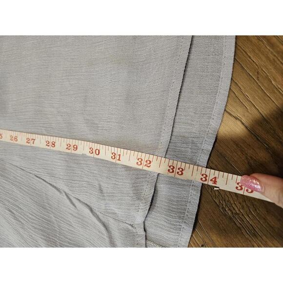 Jodifl Light Blue Off-Shoulder Dress with Lace Sleeves - Picture 7 of 7